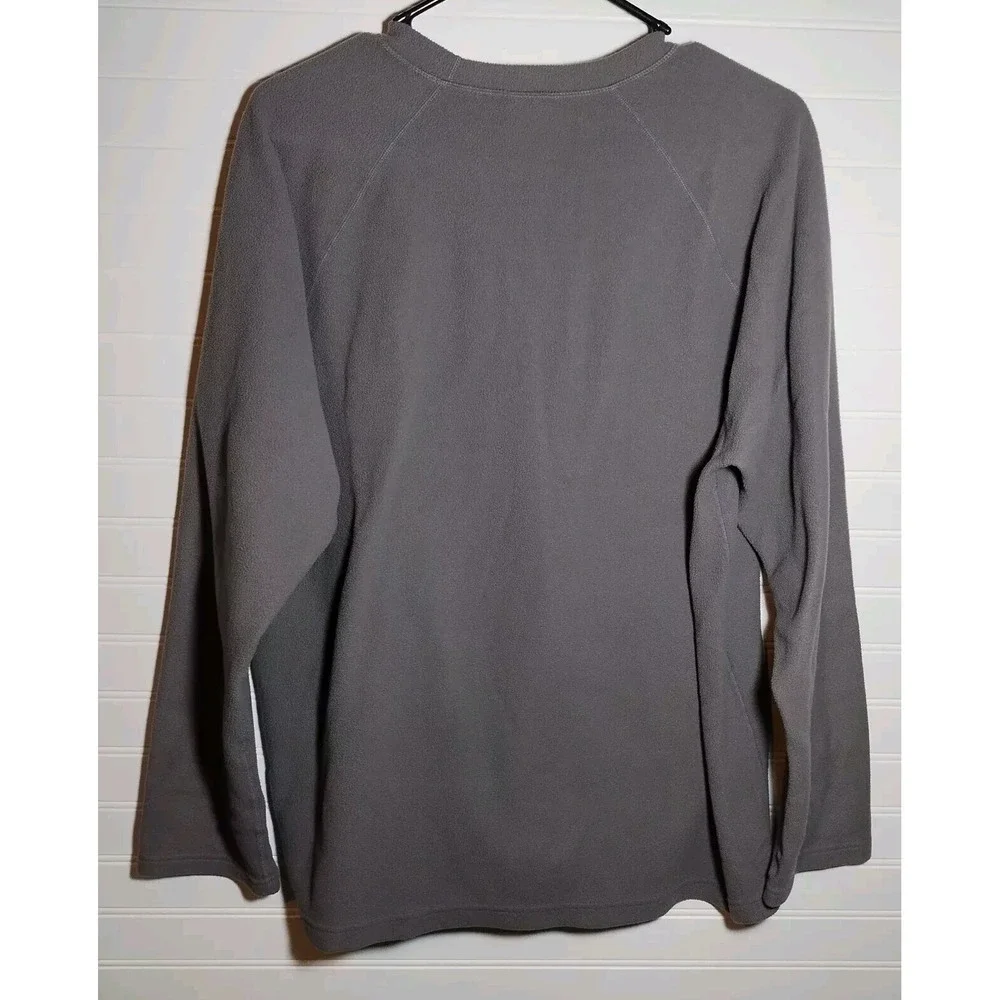 The North Face Mens Sweatshirt Gray Size large Crewneck Soft Patch Chest Logo